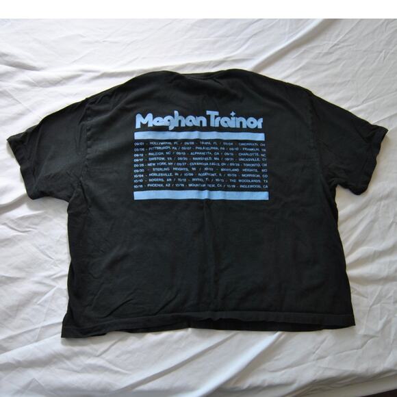 Meghan Trainor Timeless Black Short Sleeve Crop Top X-Large - Picture 5 of 7